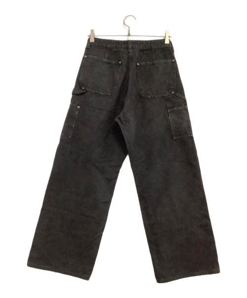 Vuja De（ヴジャデ）Vuja De (ヴジャデ) ダブルニーパンツ ブラック サイズ:Sの古着・服飾アイテム