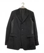Yohji Yamamoto pour hommeヨウジヤマモト プールオム）の古着「切替ジャケット　PEACE OF SHIT」｜ブラック