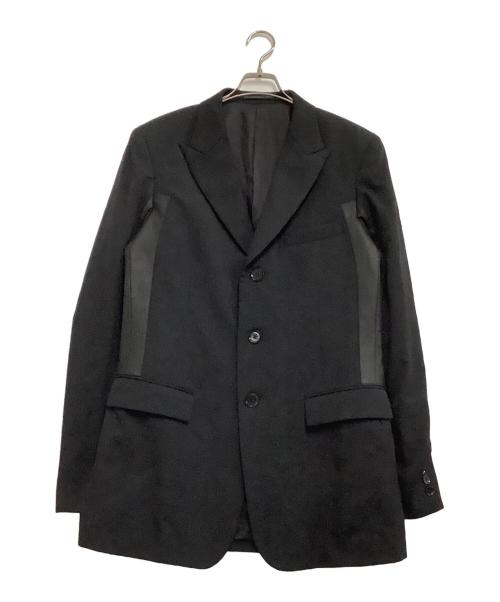Yohji Yamamoto pour homme（ヨウジヤマモト プールオム）Yohji Yamamoto pour homme (ヨウジヤマモト プールオム) 切替ジャケット　PEACE OF SHIT ブラック サイズ:2の古着・服飾アイテム