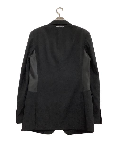 Yohji Yamamoto pour homme（ヨウジヤマモト プールオム）Yohji Yamamoto pour homme (ヨウジヤマモト プールオム) 切替ジャケット　PEACE OF SHIT ブラック サイズ:2の古着・服飾アイテム