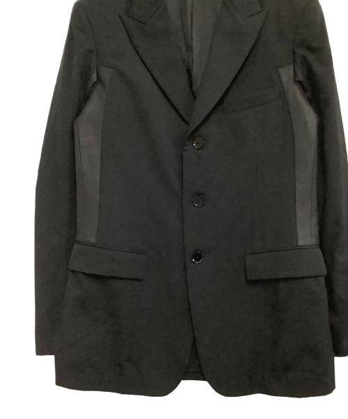 Yohji Yamamoto pour homme（ヨウジヤマモト プールオム）Yohji Yamamoto pour homme (ヨウジヤマモト プールオム) 切替ジャケット　PEACE OF SHIT ブラック サイズ:2の古着・服飾アイテム