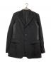 Yohji Yamamoto pour homme（ヨウジヤマモト プールオム）の古着「切替ジャケット　PEACE OF SHIT」｜ブラック