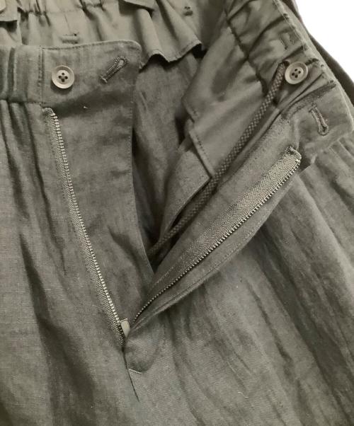 Yohji Yamamoto pour homme（ヨウジヤマモト プールオム）Yohji Yamamoto pour homme (ヨウジヤマモト プールオム) リネンパンツ　21SS ブラック サイズ:3の古着・服飾アイテム