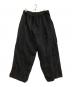 Yohji Yamamoto pour homme（ヨウジヤマモト プールオム）の古着「リネンパンツ　21SS」｜ブラック