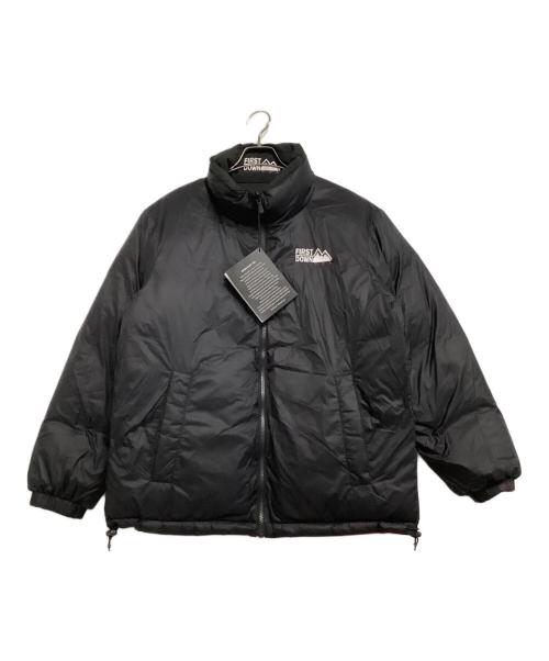 FIRST DOWN（ファーストダウン）FIRST DOWN (ファーストダウン) リバーシブルダウンジャケット レッド×ブラック サイズ:Mの古着・服飾アイテム