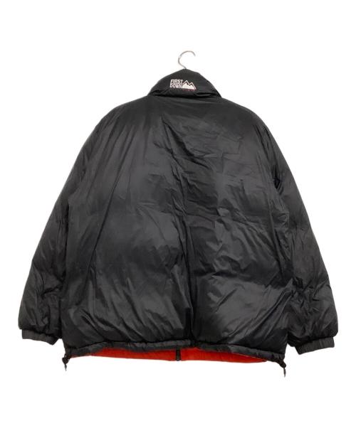FIRST DOWN（ファーストダウン）FIRST DOWN (ファーストダウン) リバーシブルダウンジャケット レッド×ブラック サイズ:Mの古着・服飾アイテム