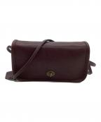 COACHコーチ）の古着「フラップショルダーバッグ　OLD COACH」｜ボルドー