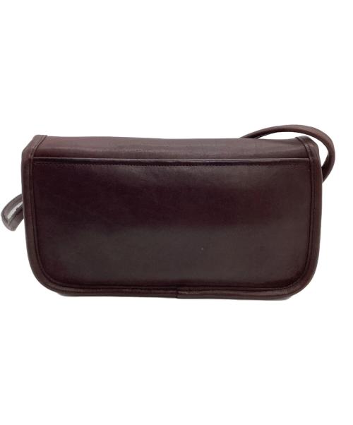 COACH（コーチ）COACH (コーチ) フラップショルダーバッグ　OLD COACH ボルドーの古着・服飾アイテム