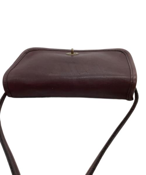 COACH（コーチ）COACH (コーチ) フラップショルダーバッグ　OLD COACH ボルドーの古着・服飾アイテム