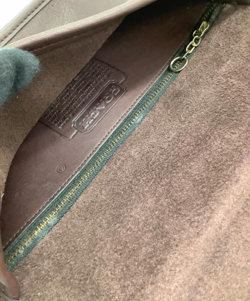 COACH（コーチ）COACH (コーチ) フラップショルダーバッグ　OLD COACH ボルドーの古着・服飾アイテム