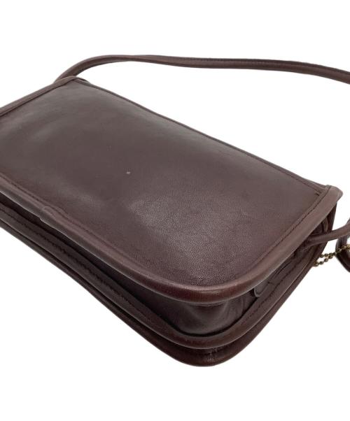 COACH（コーチ）COACH (コーチ) フラップショルダーバッグ　OLD COACH ボルドーの古着・服飾アイテム
