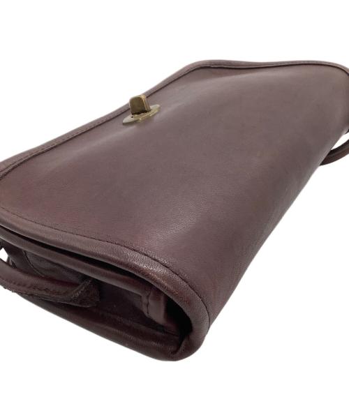 COACH（コーチ）COACH (コーチ) フラップショルダーバッグ　OLD COACH ボルドーの古着・服飾アイテム