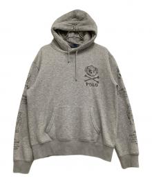 POLO RALPH LAUREN（ポロ・ラルフローレン）の古着「裏起毛スウェット　スケッチ」｜グレー