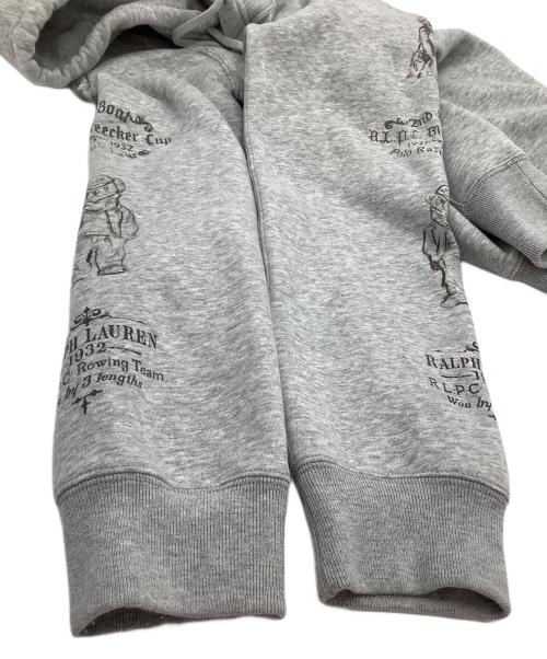 POLO RALPH LAUREN（ポロ・ラルフローレン）POLO RALPH LAUREN (ポロ・ラルフローレン) 裏起毛スウェット　スケッチ グレー サイズ:Mの古着・服飾アイテム