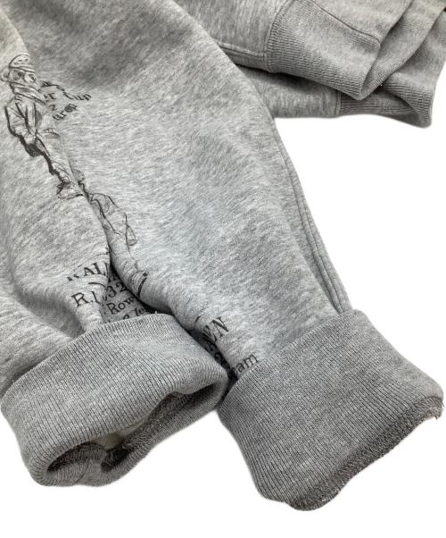 POLO RALPH LAUREN（ポロ・ラルフローレン）POLO RALPH LAUREN (ポロ・ラルフローレン) 裏起毛スウェット　スケッチ グレー サイズ:Mの古着・服飾アイテム