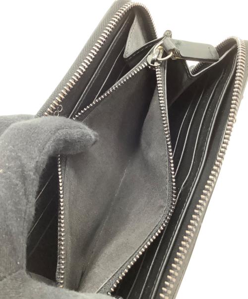 JIMMY CHOO（ジミーチュウ）JIMMY CHOO (ジミーチュウ) ラウンドファスナー財布 ブラックの古着・服飾アイテム