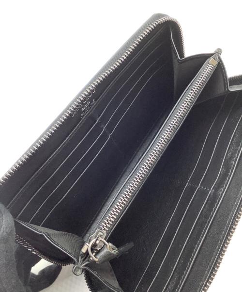 JIMMY CHOO（ジミーチュウ）JIMMY CHOO (ジミーチュウ) ラウンドファスナー財布 ブラックの古着・服飾アイテム