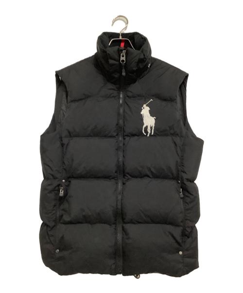 POLO RALPH LAUREN（ポロ・ラルフローレン）POLO RALPH LAUREN (ポロ・ラルフローレン) ダウンベスト ブラック サイズ:Sの古着・服飾アイテム