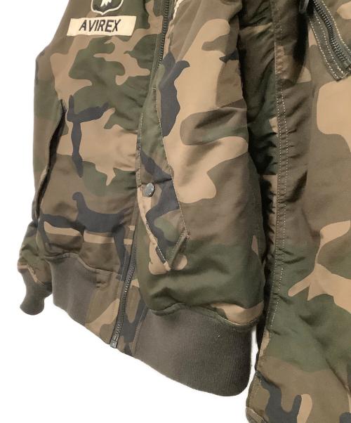 AVIREX（アヴィレックス）AVIREX (アヴィレックス) MA-1ジャケット　迷彩 カーキ サイズ:2XLの古着・服飾アイテム