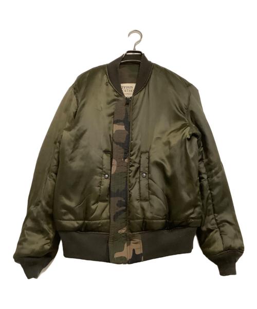 AVIREX（アヴィレックス）AVIREX (アヴィレックス) MA-1ジャケット　迷彩 カーキ サイズ:2XLの古着・服飾アイテム