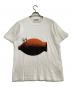 TRADING MUSEUM COMME des GARCONS（トレーディングミュージアムコムデギャルソン）の古着「半袖Tシャツ」｜ホワイト×カーキ