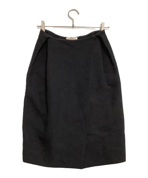 CELINE（セリーヌ）CELINE (セリーヌ) ラップスカート ブラック サイズ:36の古着・服飾アイテム