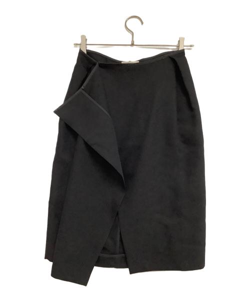 CELINE（セリーヌ）CELINE (セリーヌ) ラップスカート ブラック サイズ:36の古着・服飾アイテム