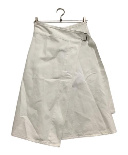 MONCLER（モンクレール）MONCLER (モンクレール) ラップスカート ホワイト サイズ:40の古着・服飾アイテム