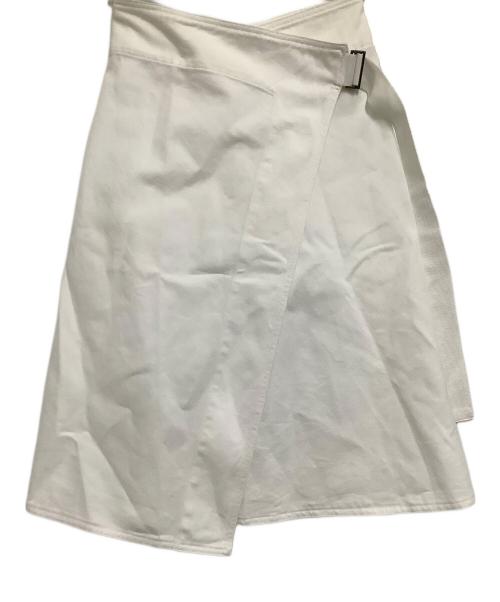 MONCLER（モンクレール）MONCLER (モンクレール) ラップスカート ホワイト サイズ:40の古着・服飾アイテム