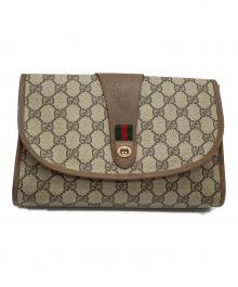 GUCCI（グッチ）の古着「クラッチバッグ　OLD GUCCI」｜ブラウン