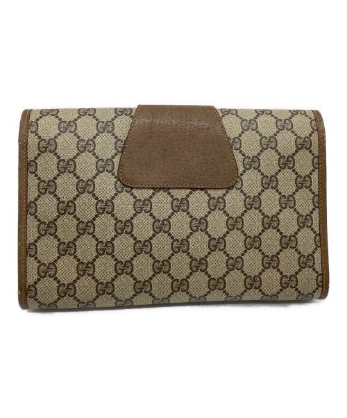GUCCI（グッチ）GUCCI (グッチ) クラッチバッグ　OLD GUCCI ブラウンの古着・服飾アイテム