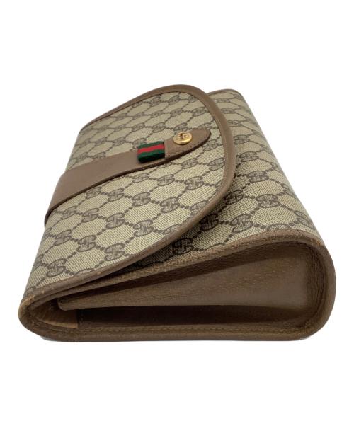 GUCCI（グッチ）GUCCI (グッチ) クラッチバッグ　OLD GUCCI ブラウンの古着・服飾アイテム