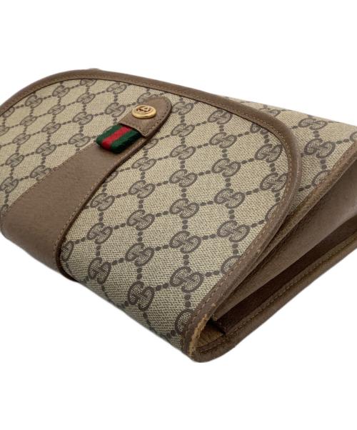 GUCCI（グッチ）GUCCI (グッチ) クラッチバッグ　OLD GUCCI ブラウンの古着・服飾アイテム