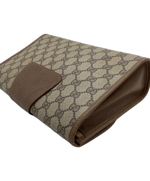 GUCCI（グッチ）GUCCI (グッチ) クラッチバッグ　OLD GUCCI ブラウンの古着・服飾アイテム