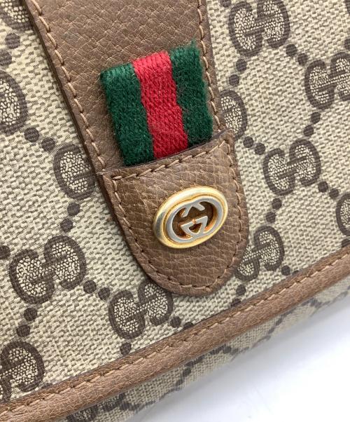 GUCCI（グッチ）GUCCI (グッチ) クラッチバッグ　OLD GUCCI ブラウンの古着・服飾アイテム