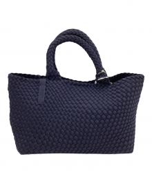 NOLLEY'S（ノーリーズ）の古着「メッシュトートバッグ　編み込み」｜ネイビー