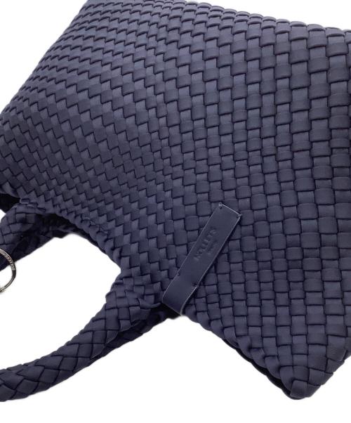 NOLLEY'S（ノーリーズ）NOLLEY'S (ノーリーズ) メッシュトートバッグ　編み込み ネイビー 未使用品の古着・服飾アイテム