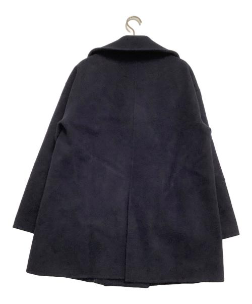 NOLLEY'S（ノーリーズ）NOLLEY'S (ノーリーズ) SP140リバーコート起毛メルトン仕上げ ネイビー サイズ:38 未使用品の古着・服飾アイテム