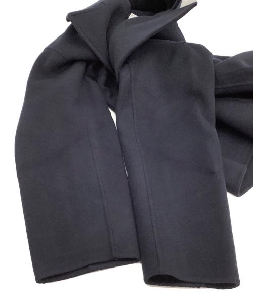 NOLLEY'S（ノーリーズ）NOLLEY'S (ノーリーズ) SP140リバーコート起毛メルトン仕上げ ネイビー サイズ:38 未使用品の古着・服飾アイテム
