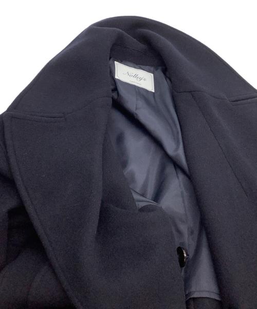 NOLLEY'S（ノーリーズ）NOLLEY'S (ノーリーズ) SP140リバーコート起毛メルトン仕上げ ネイビー サイズ:38 未使用品の古着・服飾アイテム