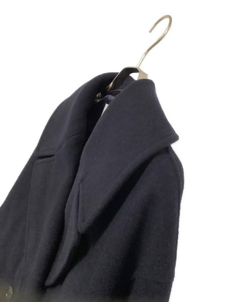 NOLLEY'S（ノーリーズ）NOLLEY'S (ノーリーズ) SP140リバーコート起毛メルトン仕上げ ネイビー サイズ:38 未使用品の古着・服飾アイテム