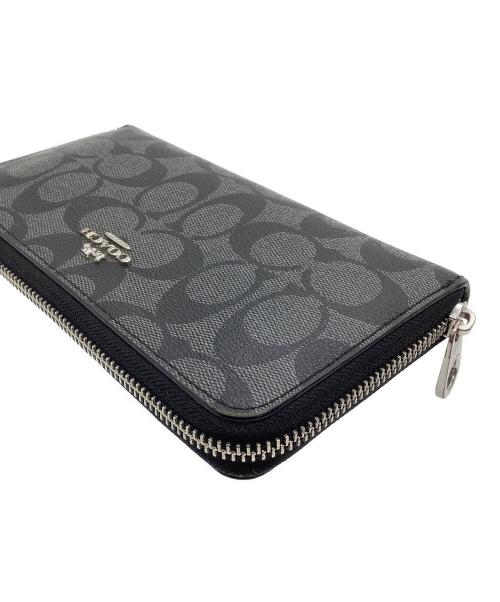 COACH（コーチ）COACH (コーチ) ロングジップアラウンドウォレット ブラックの古着・服飾アイテム