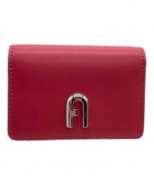 FURLA（フルラ）の古着「カードケース  MOON」｜ショッキングピンク