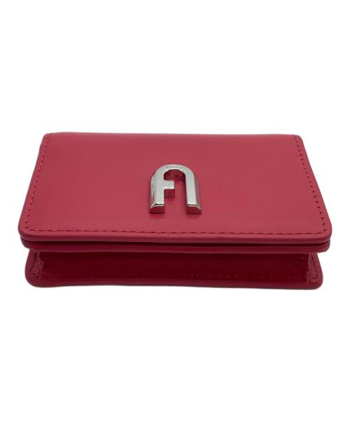 FURLA（フルラ）FURLA (フルラ) カードケース  MOON ショッキングピンクの古着・服飾アイテム