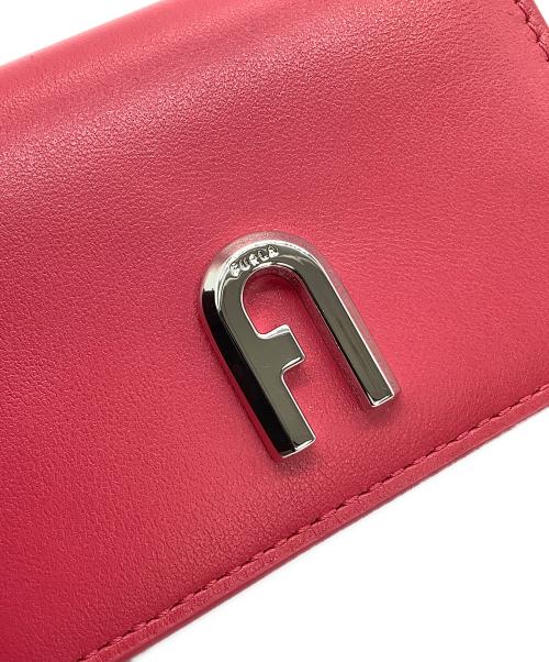 FURLA（フルラ）FURLA (フルラ) カードケース  MOON ショッキングピンクの古着・服飾アイテム