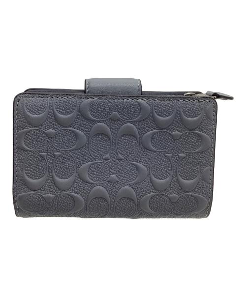 COACH（コーチ）COACH (コーチ) 2つ折り財布 シグネチャー スカイブルーの古着・服飾アイテム