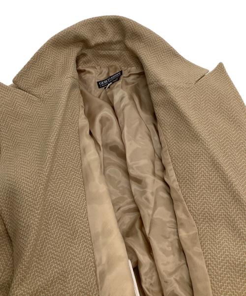 GIORGIO ARMANI（ジョルジオアルマーニ）GIORGIO ARMANI (ジョルジオアルマーニ) カシミヤ混ジャケット ベージュ サイズ:38の古着・服飾アイテム