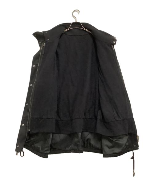 INDIVI（インディヴィ）INDIVI (インディヴィ) リブフード×スタンドダウンコート ブラック サイズ:42の古着・服飾アイテム