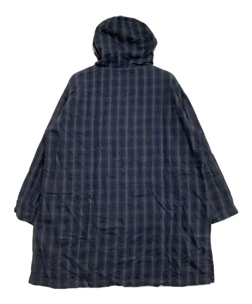 Engineered Garments（エンジニアド ガーメンツ）Engineered Garments (エンジニアド ガーメンツ) 長袖シャツ　チェック　コンボショートカラーシャツ ネイビー×グリーン サイズ:XXSの古着・服飾アイテム