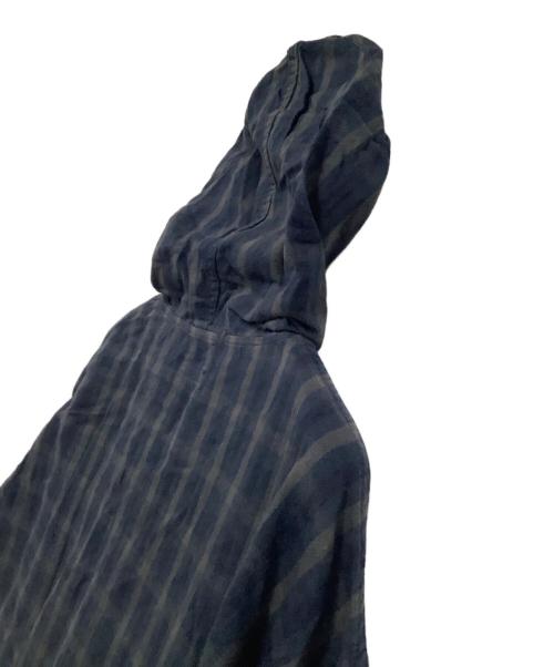 Engineered Garments（エンジニアド ガーメンツ）Engineered Garments (エンジニアド ガーメンツ) 長袖シャツ　チェック　コンボショートカラーシャツ ネイビー×グリーン サイズ:XXSの古着・服飾アイテム